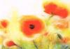 Carte postale laine cardée - Fleurs et Paysages - Mercurius Motif : Fleur 9