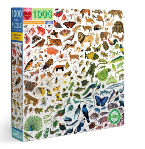 Puzzle 1000 pièces Arc en ciel des animaux