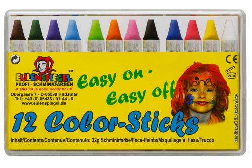 Crayons de Maquillage 12 couleurs - Eulenspiegel