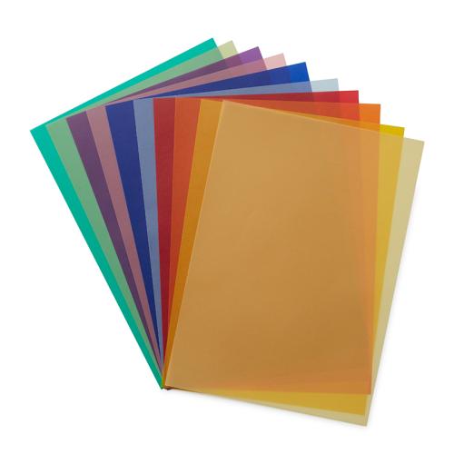 Papier Transparent de couleur 50 x 65 cm 11 feuilles - Mercurius