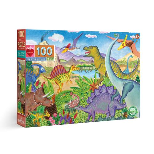 Puzzle Le temps des dinosaures 100 pièces - Mercurius