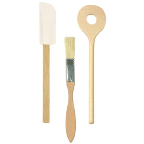 Set de pinceau et spatules en bois - Mercurius